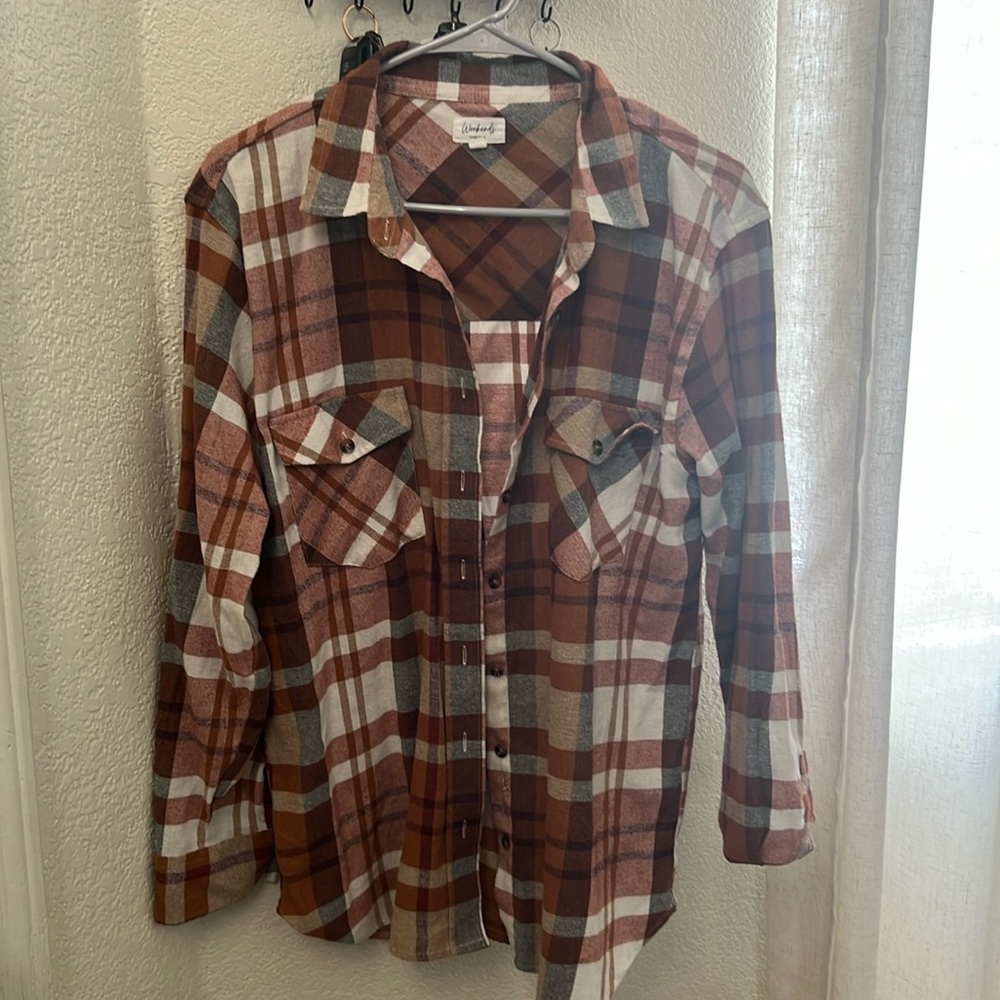 Brown flannel